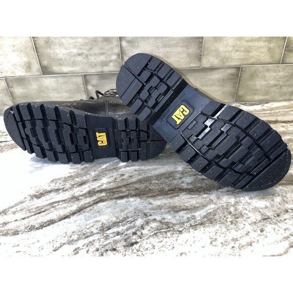 Women's Caterpillar Boot Colorado Silver Alias Black Leather P307009 Size 10 NIB - Picture 7 of 15